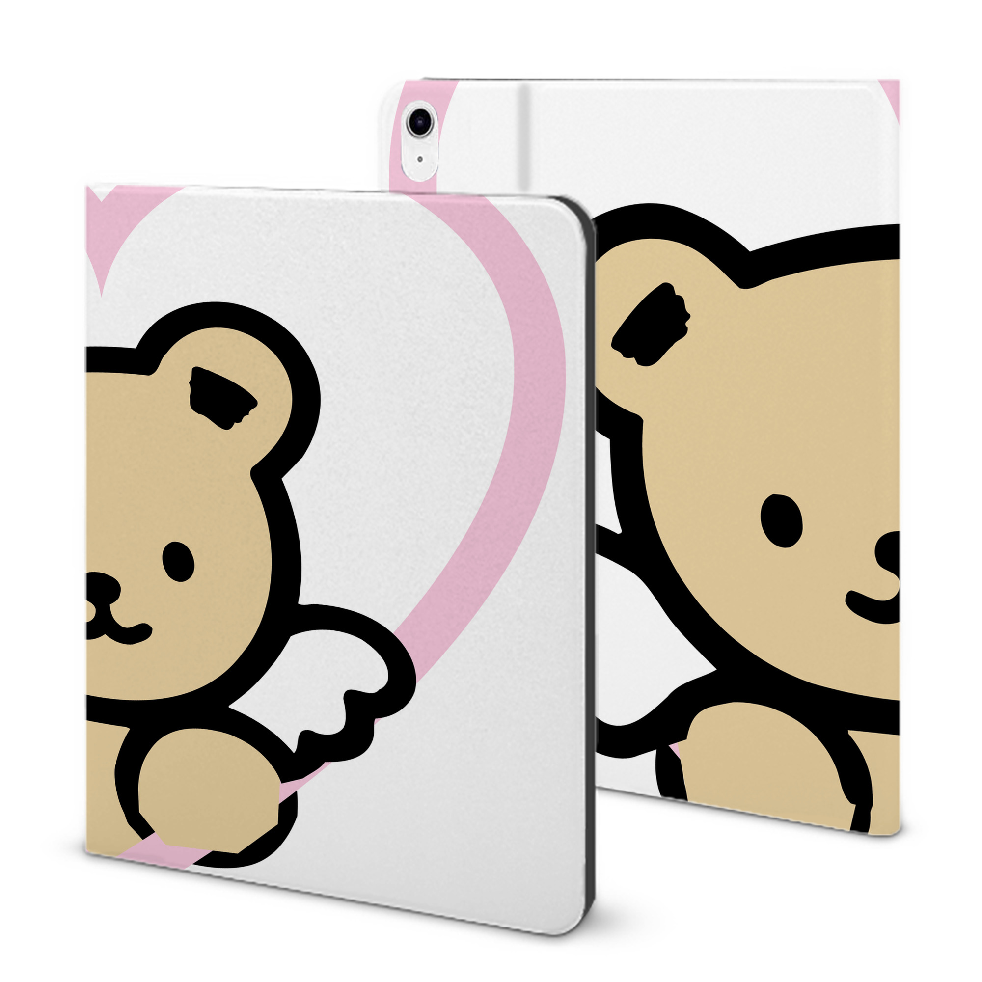 （画像用） Hello Kitty ハローキティ IPad ケース ブック型 PUレザー TPU 耐衝撃 軽量 薄型 ペン収納なし 全面保護 IPad 各モデル対応